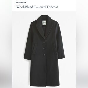 NEW Abercrombie Women's Wool-Blend Tailored Topcoat